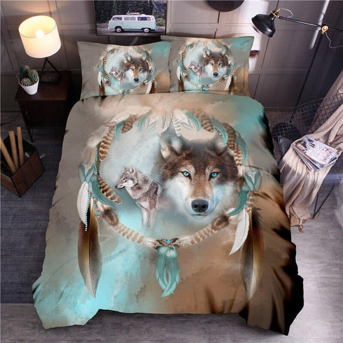Housse de Couette Loup Impression